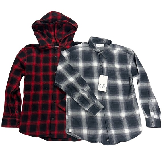 Zara Plaid Shirts - Picture 1 of 11
